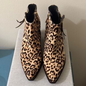 Sam Edelman Leopard Print Ankle Booties